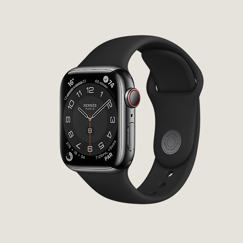 Series 8 ケース スペースブラック & Apple Watch Hermès シンプル 